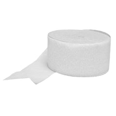 Frosty White Crepe Streamers