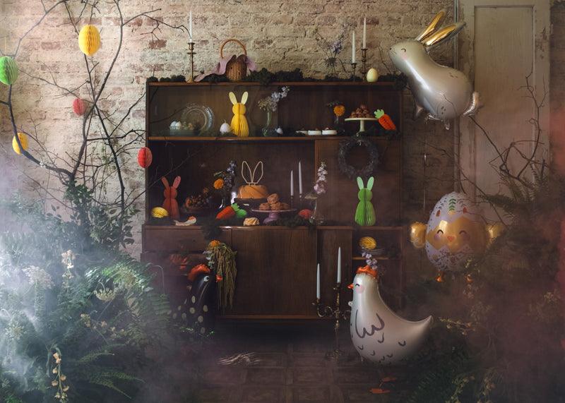 Pink Bunny Honeycomb Decoration