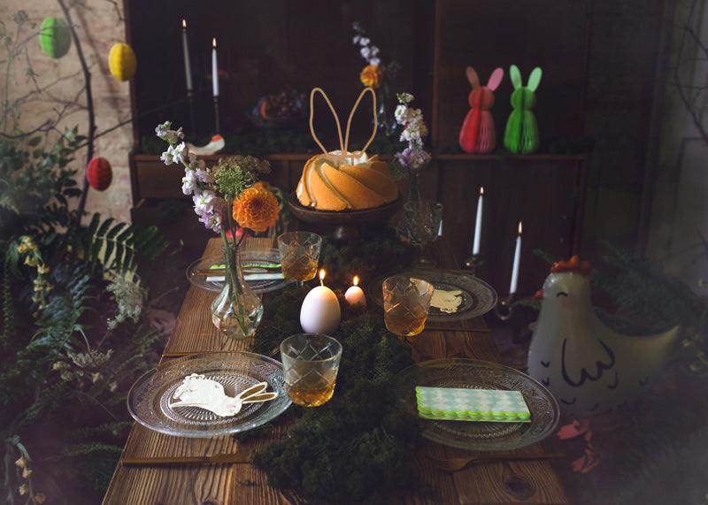 Light Green Bunny Honeycomb Decoration