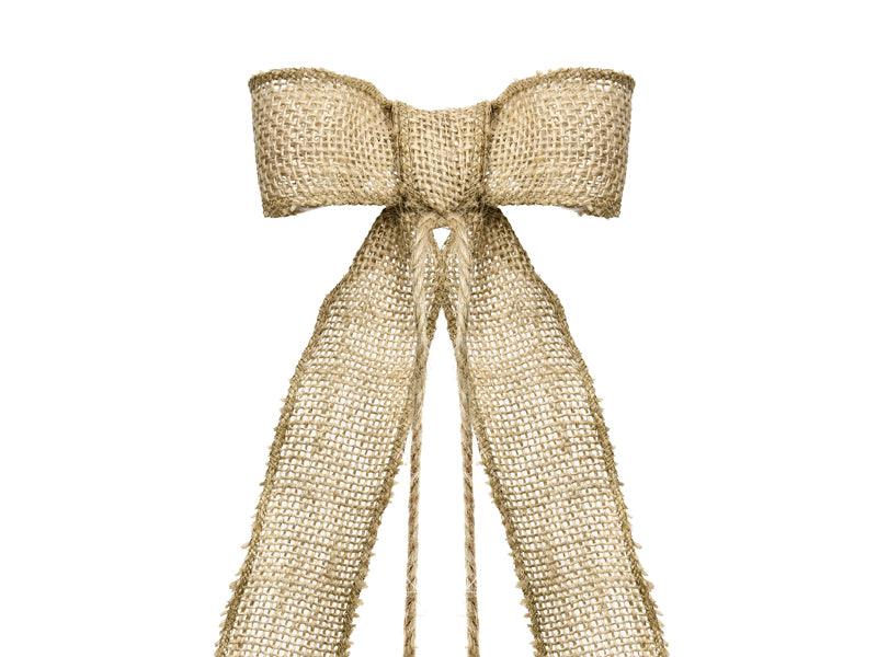 Burlap Bows Wedding Car Decoration Kit