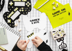 Gamepad Gaming Invitations 6pk
