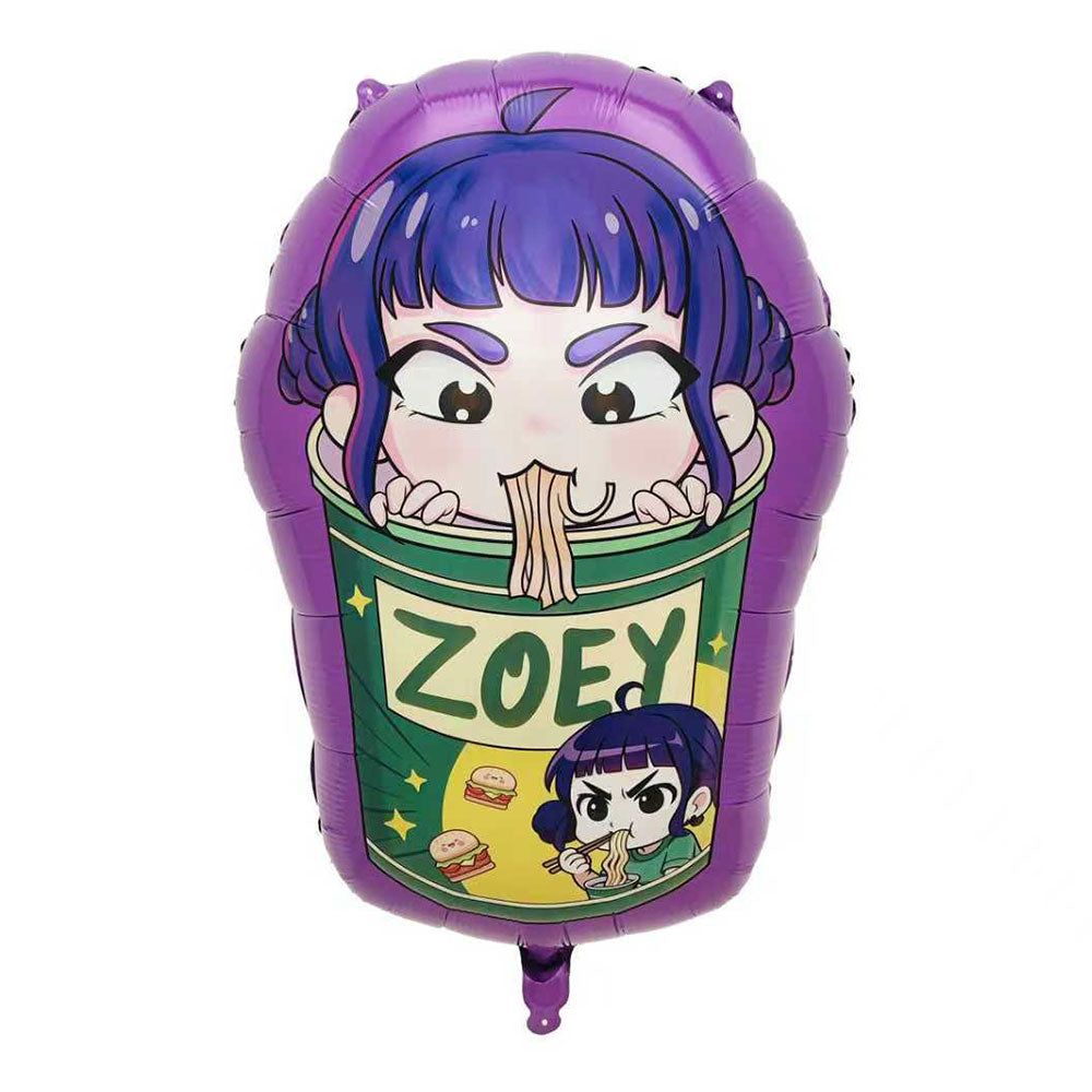 KPop Demon Hunters Zoey Noodle Foil Balloon