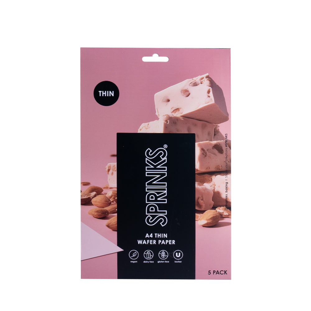 White A4 Thin Wafer Paper 5pk