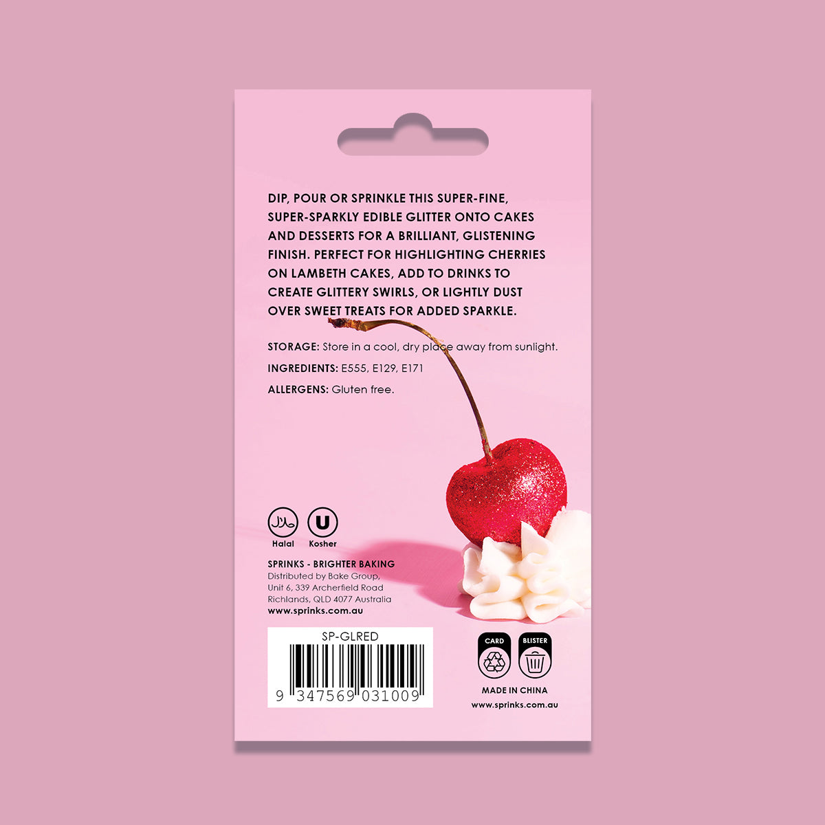 Red Edible Glitter