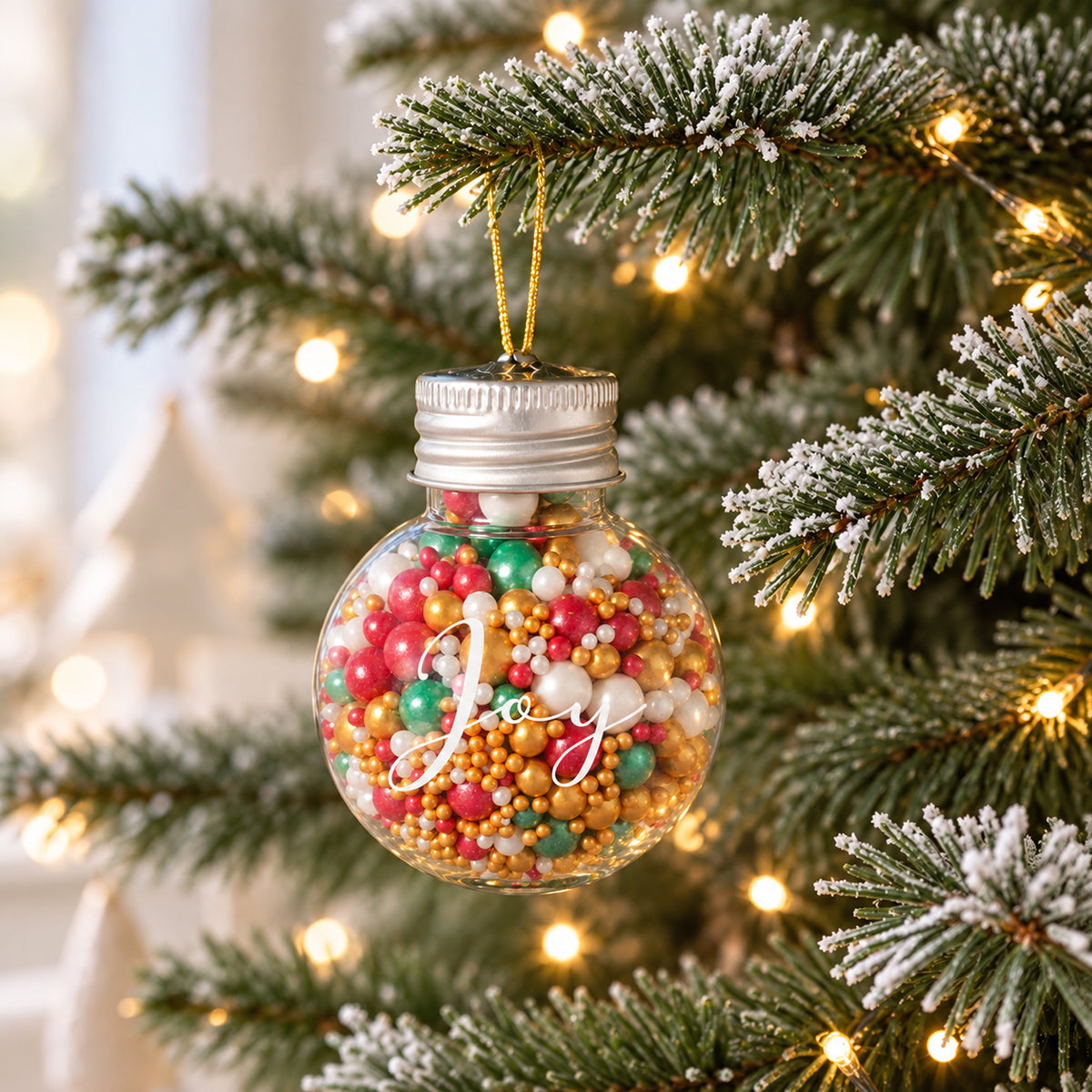 Yuletide Mix Sprinkle Orb Decorations