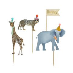 Party Animals Cake Topper Set