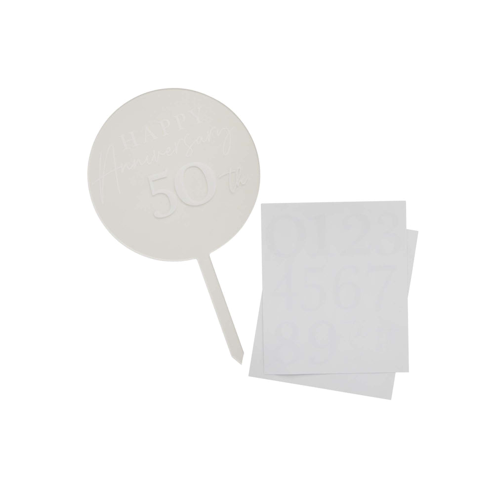 Anniversary Customisable Acrylic Cake Topper