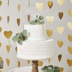Anniversary Customisable Acrylic Cake Topper