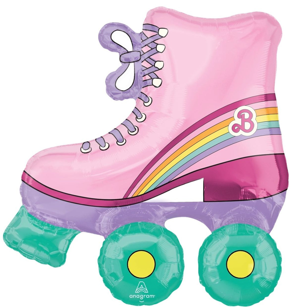 Large Barbie Roller Skate Foil Balloon