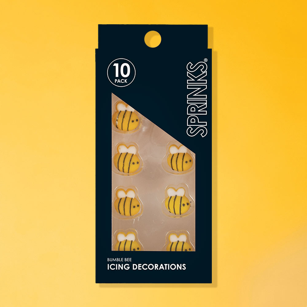 Bumble Bee Icing Decorations 10pk