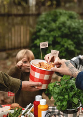Red & Black Gingham Snack Buckets 2pk