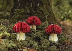 Toadstool Honeycomb Decoration