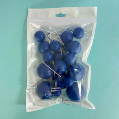 Royal Blue Cake Ball Toppers 20pk