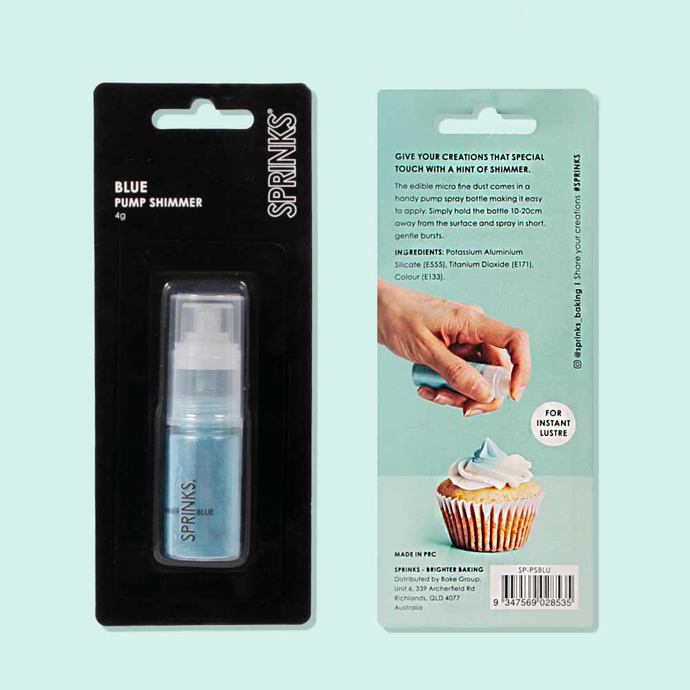 Blue Edible Shimmer Dust Pump