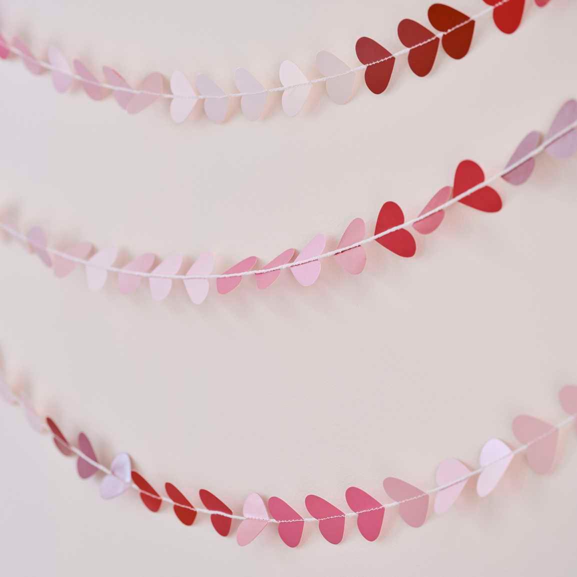 Ombre Heart Garland Decoration