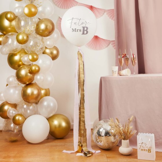 Future Mrs Customisable Jumbo Balloon & Tassel Tail