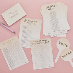Bride to Be Hen Party Trivia Pack