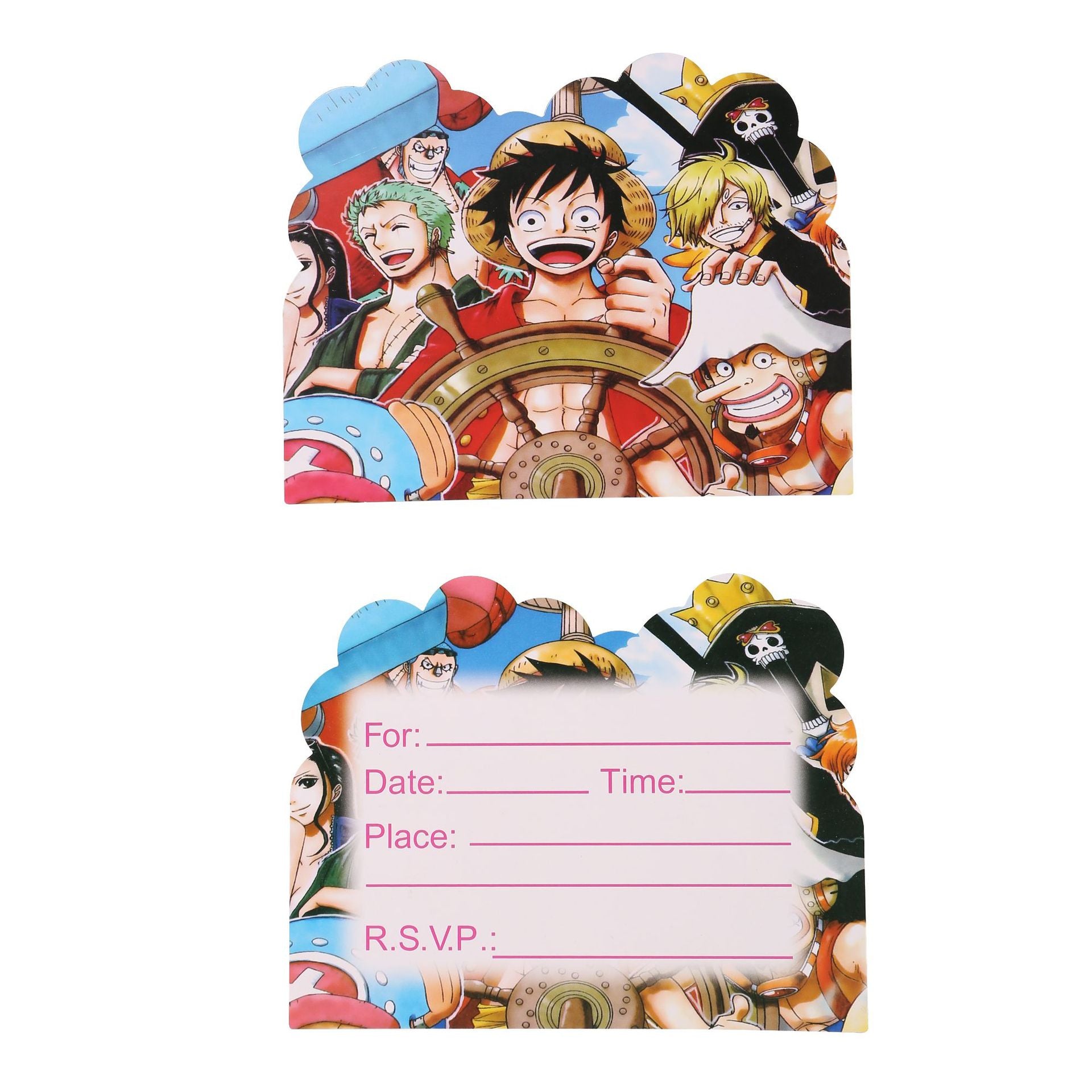 One Piece Invitations 10pk