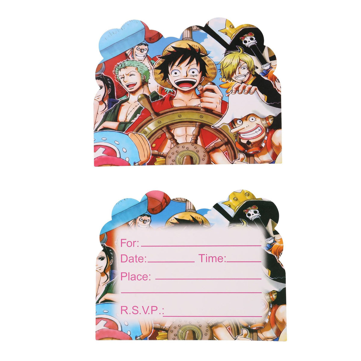 One Piece Invitations 10pk
