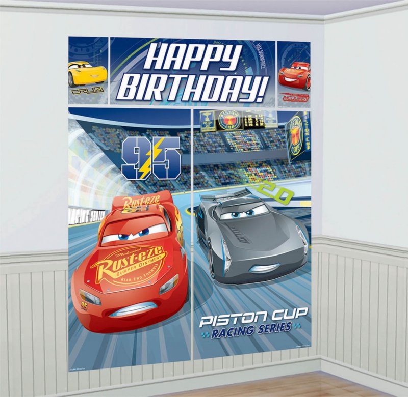 Disney Cars Wall Decoration Kit