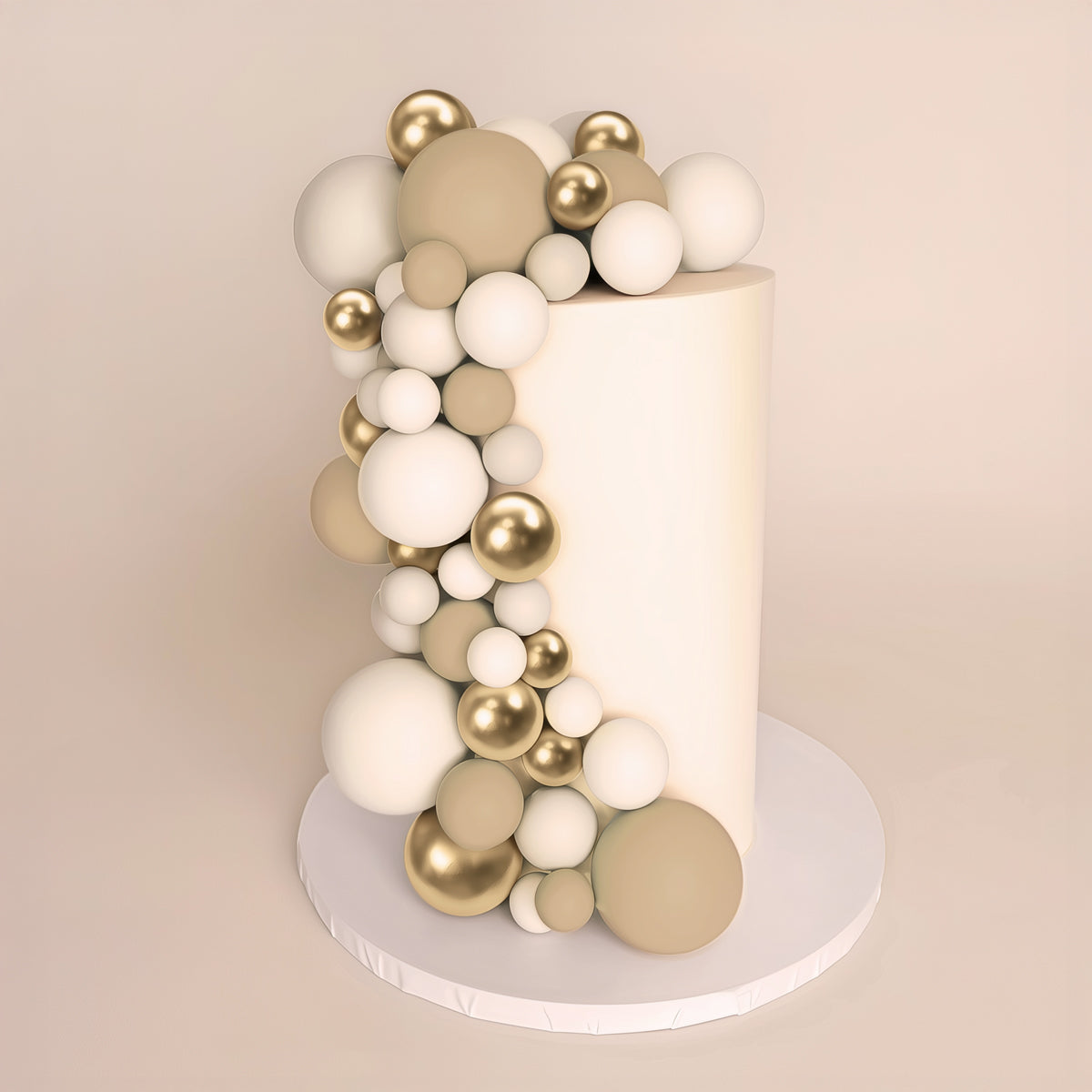 champagne cake ball topper