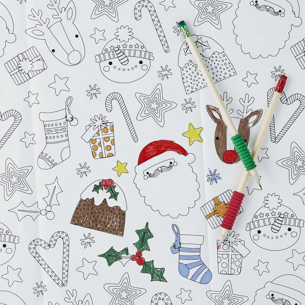 Christmas Colour In Paper Tablecloth