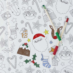 Christmas Colour In Paper Tablecloth