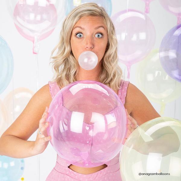 Green Petite Crystal Clearz Balloons