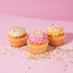 Sugar Free Natural Coloured Pastel Rainbow Jimmies Sprinkles