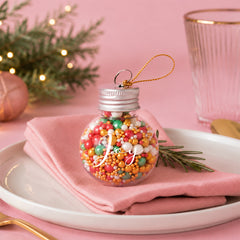 Yuletide Mix Sprinkle Orb Decorations