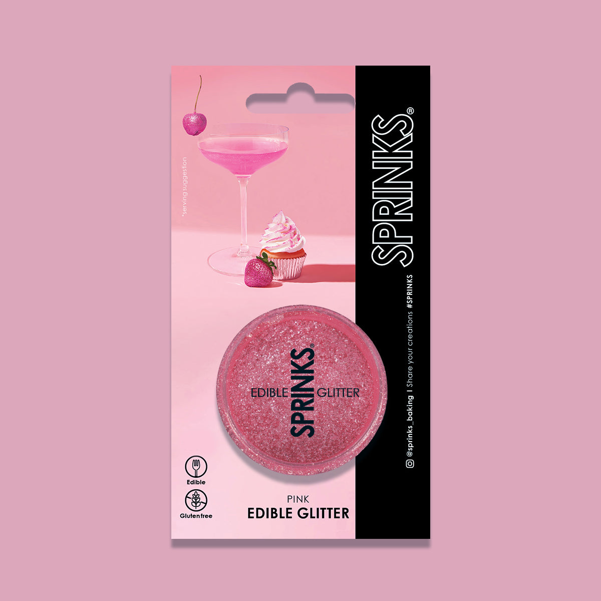 Pink Edible Glitter