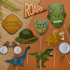 Party Dinosaur Photo Props 10pk