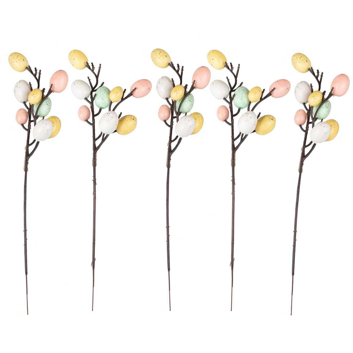 Easter Stems & Egg Decoration 5pk