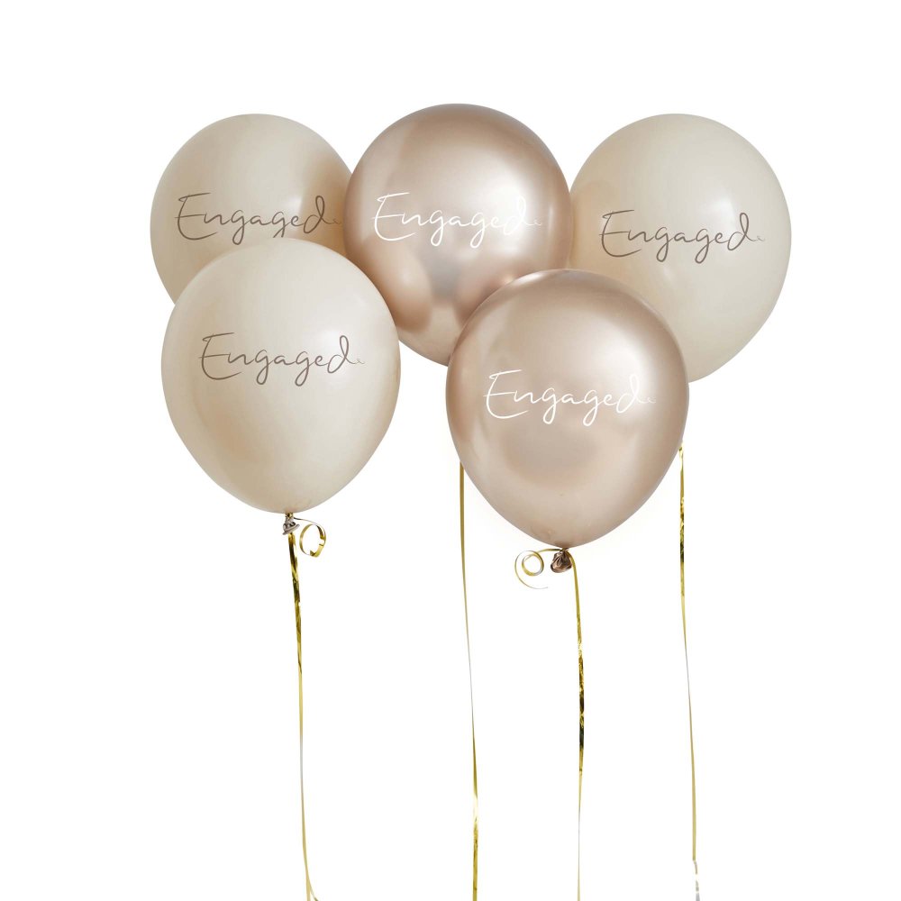Engaged Balloons 5pk NZ | The Party Room