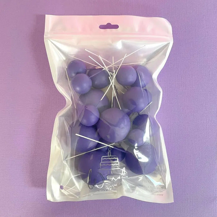 Dark Purple Cake Ball Toppers 20pk