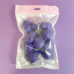 Dark Purple Cake Ball Toppers 20pk