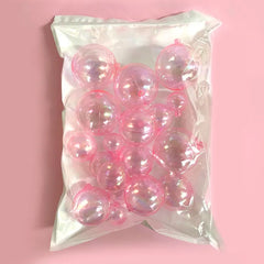 Iridescent Pink Cake Ball Toppers 20pk