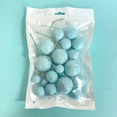 Baby Blue Cake Ball Toppers 20pk