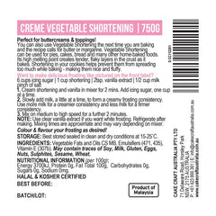 Creme Vegetable Shortening 750g