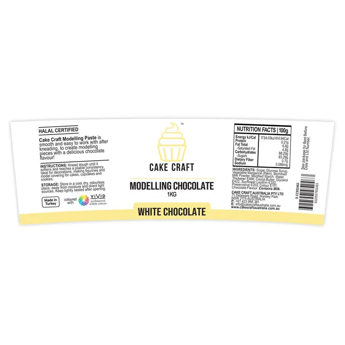 Cake Craft Modelling Chocolate White 1kg