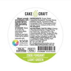 Cake Craft Fondant Light Green 200g