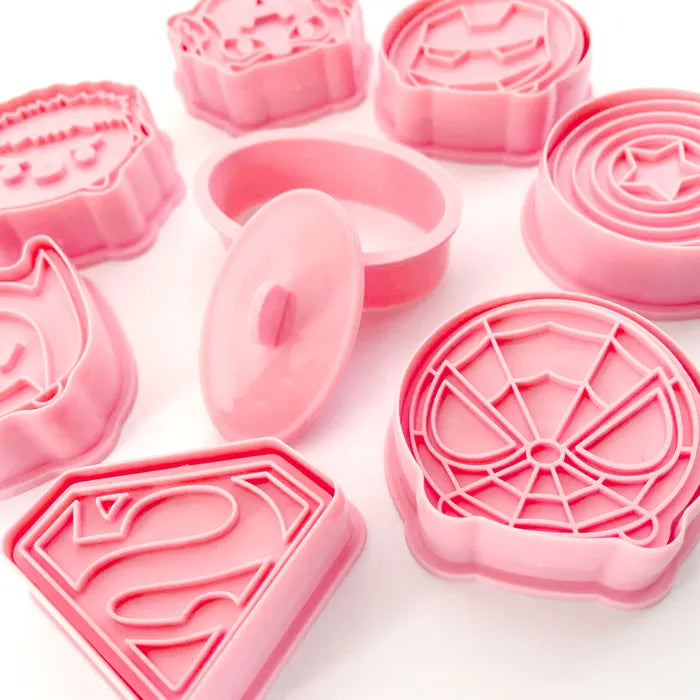 Super Heroes Cookie Cutter & Embosser Set 8pk