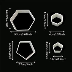Soccer Ball Hexagon/Octogon Cookie Cutters 4pk