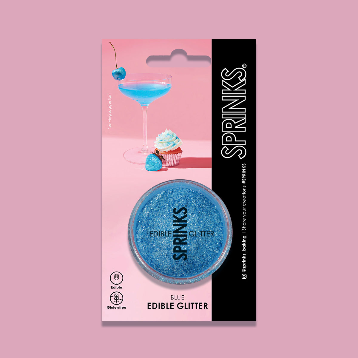 Blue Edible Glitter