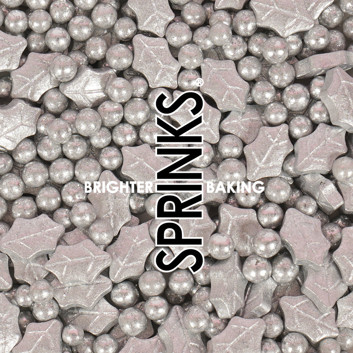 Silver Noel Sprinkle Orb Decorations