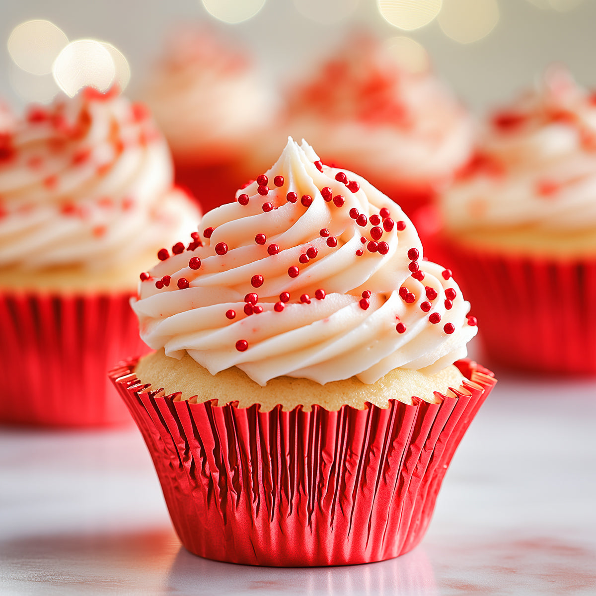 Red Foil Baking Cups 50pk