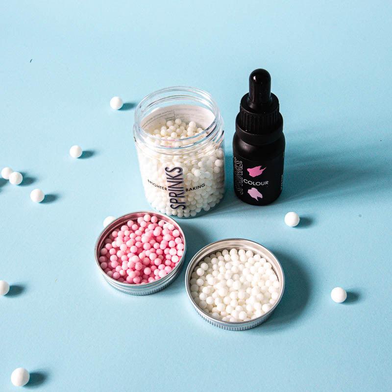 White Cachous Pearl Bead Sprinkles