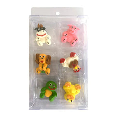 Farm Animals Sugar Icing Decorations 6pk