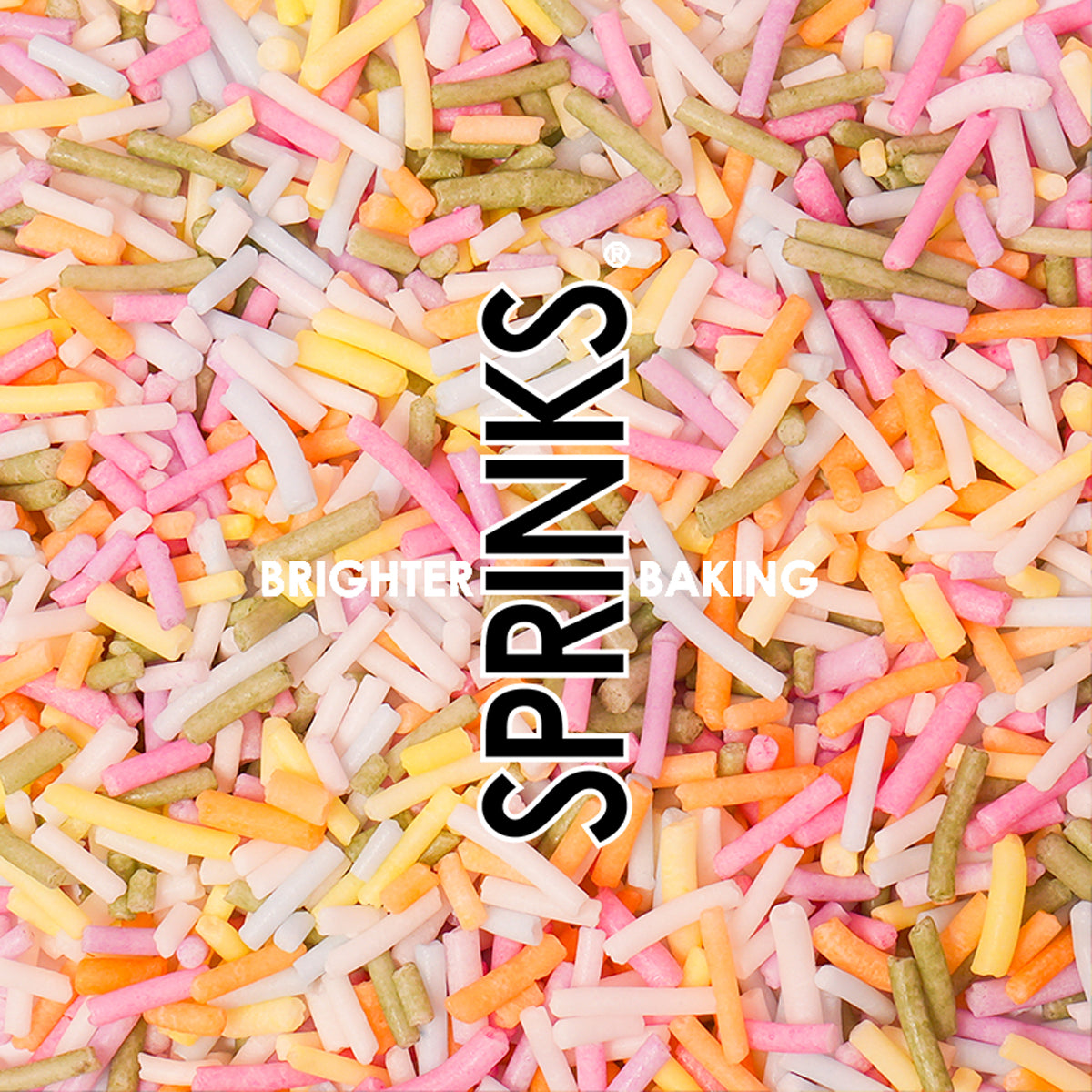 Sugar Free Natural Coloured Pastel Rainbow Jimmies Sprinkles