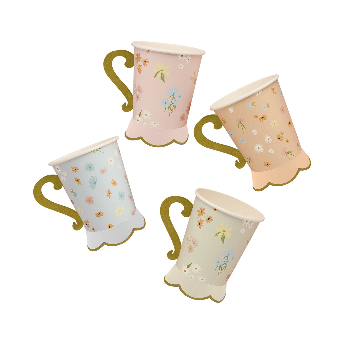 Floral Tea Party Cups 8pk